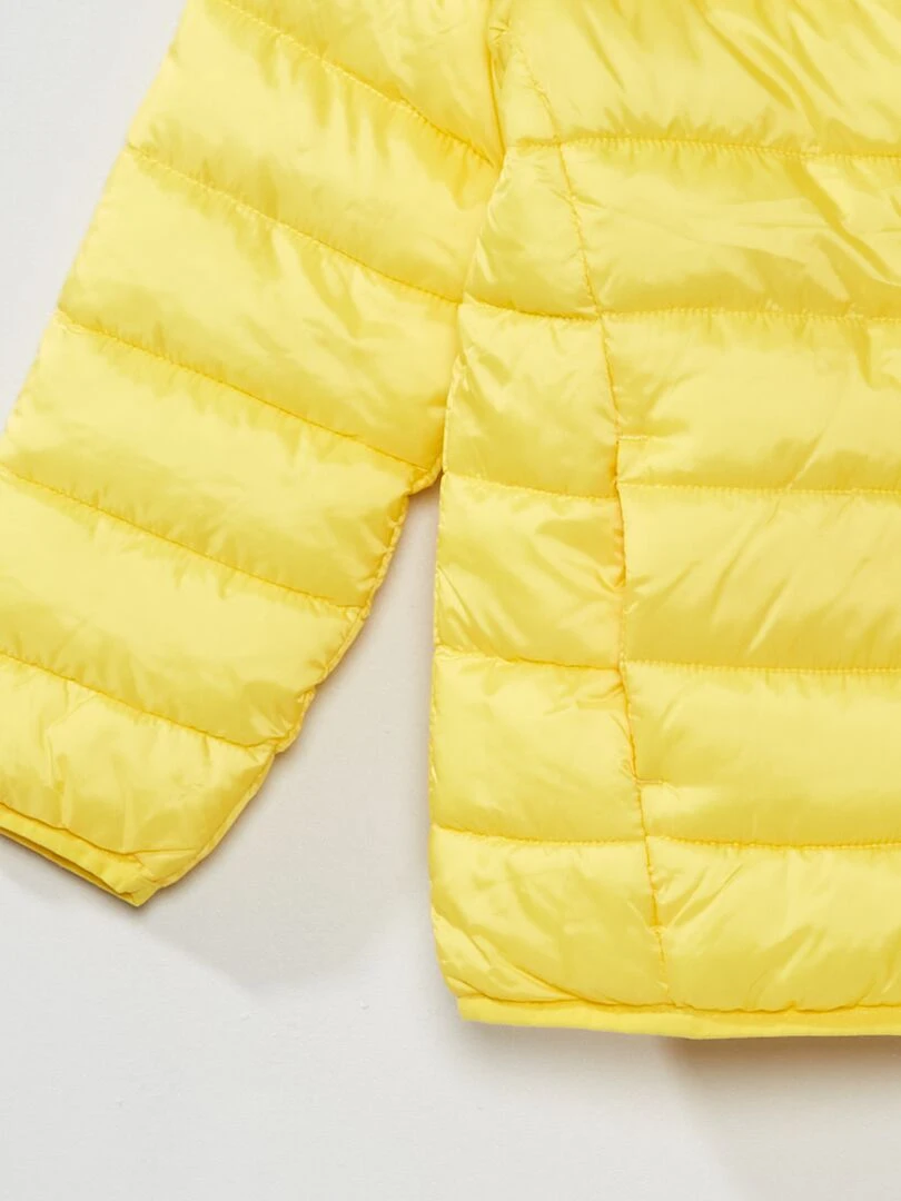 Doudoune en bouteilles recyclées   Jaune