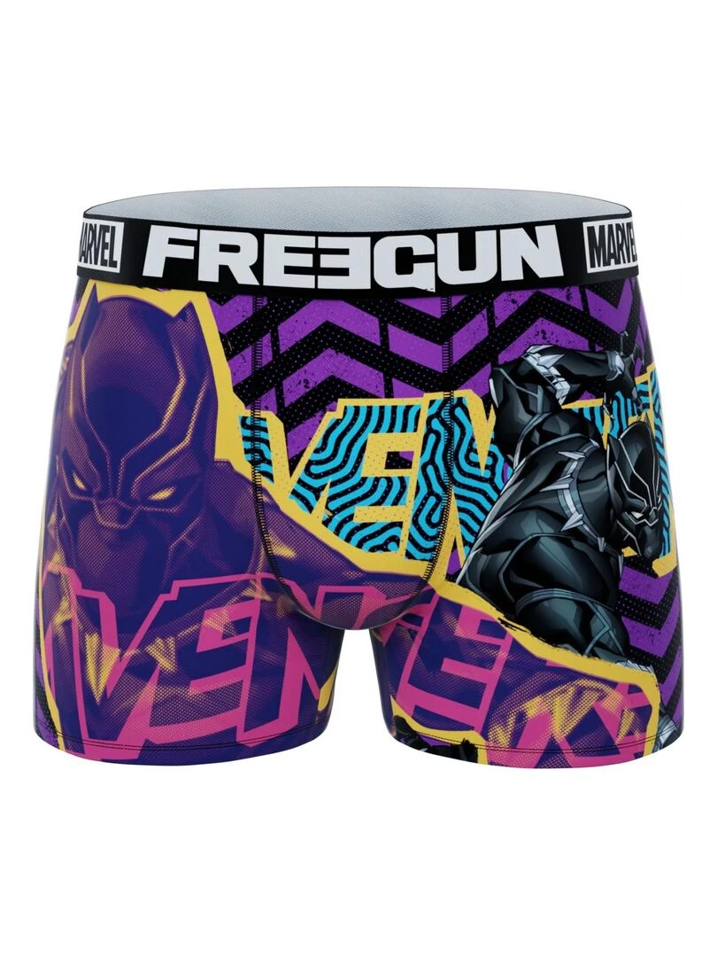 Lot de 4 boxers garçon Marvel Freegun   Bleu turquoise