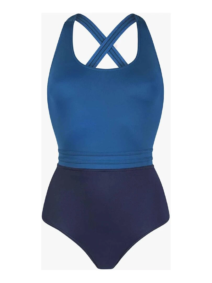 Maillot de bain 1P menstruel Flux moyen Bleu clair