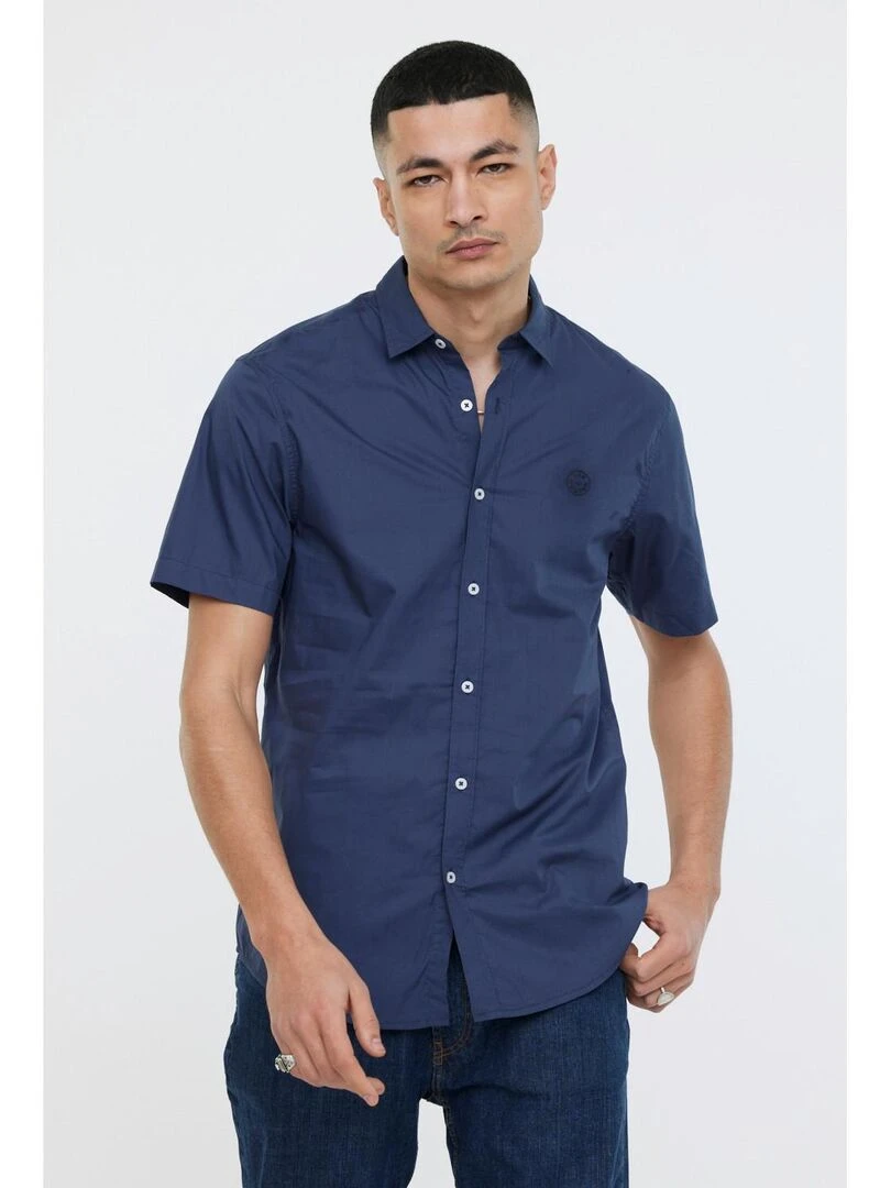 Lee Cooper Chemise manches courtes coton regular DRIMO MC Bleu marine