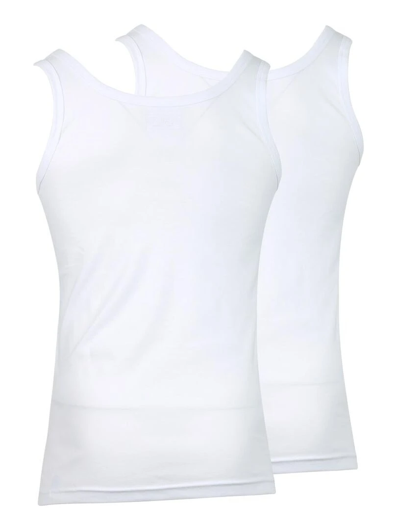 Lot de 2 débardeurs homme Eco Pack   Blanc