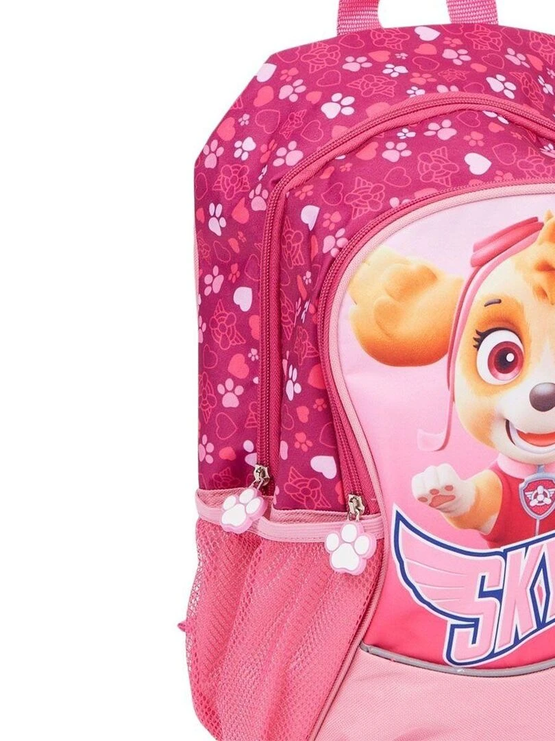 La Pat' Patrouille   Sac fille imprimé La Pat' Patrouille 38x22x12 cm   Rose