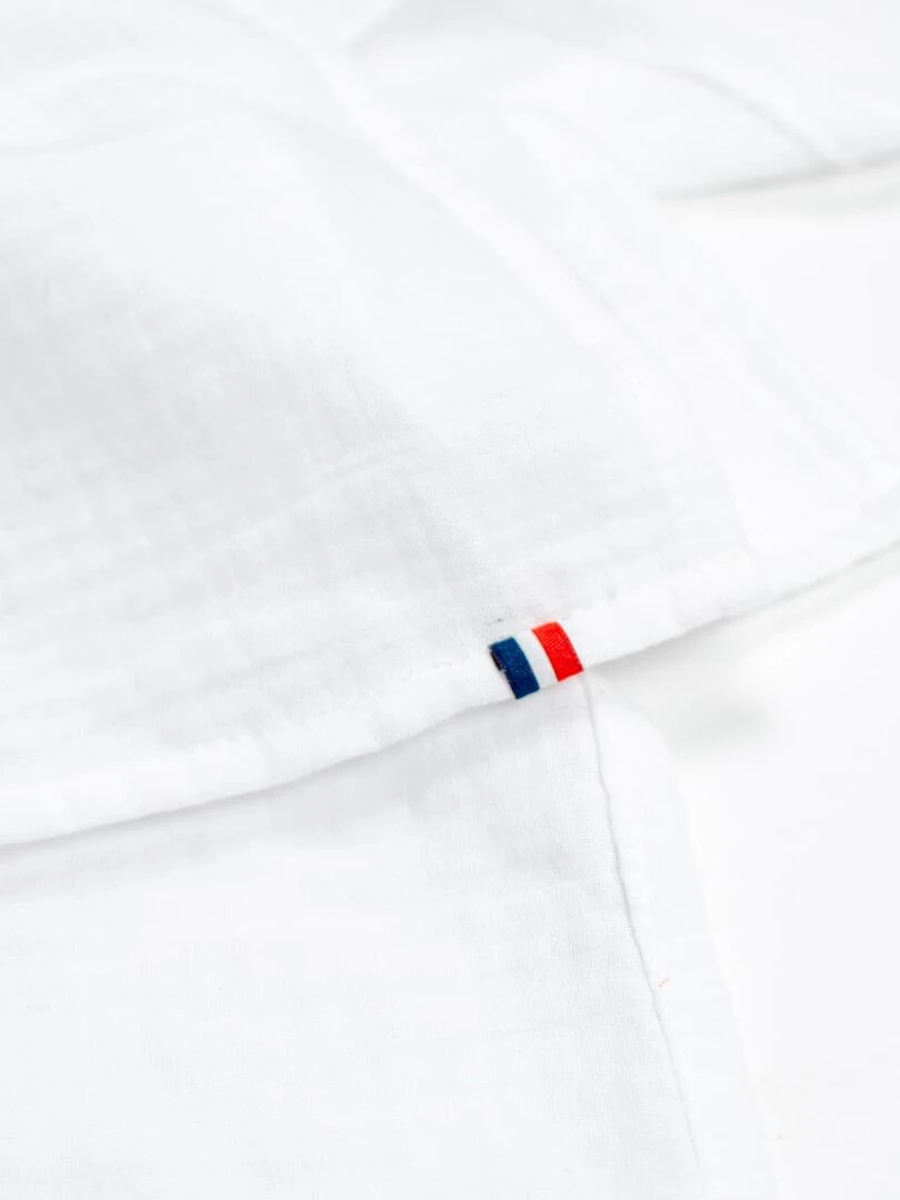 Doudou plat Lapin personnalisable  Jeanne   Blanc