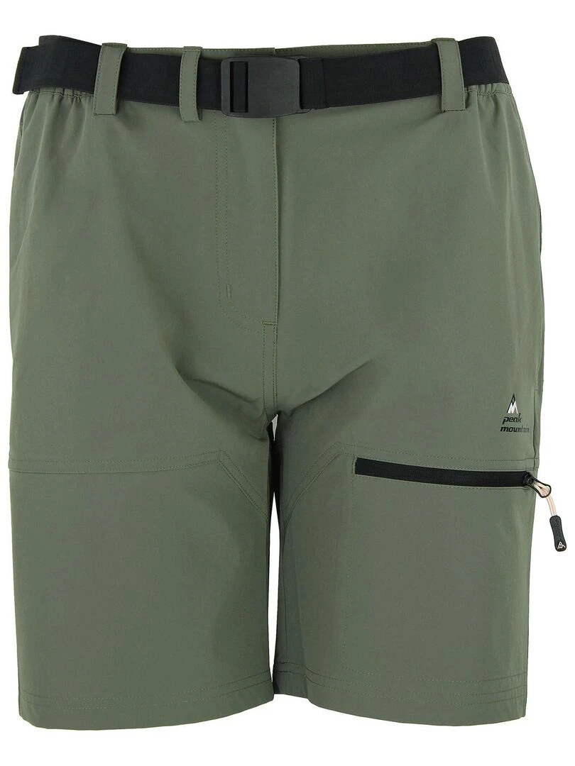 Short de randonnée femme AJASI PEAK MOUNTAIN Kaki