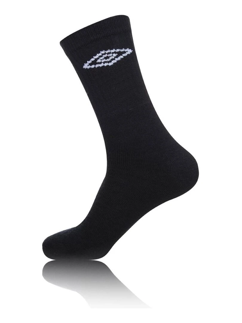 Lot de 20 Paires de Chaussettes Tennis homme Noir Umbro   Noir