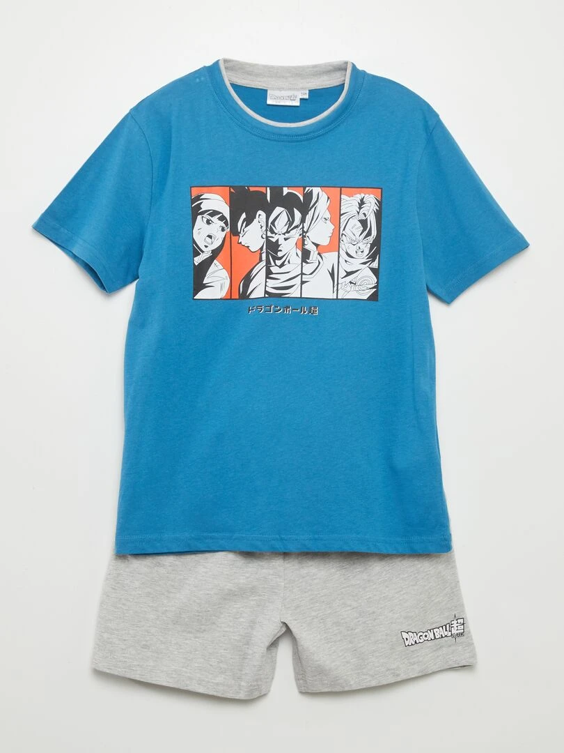 Pyjama court 'Dragon Ball Z' 2 pièces bleu
