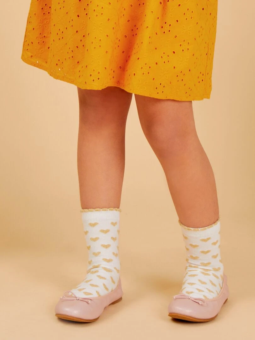 Ballerines avec nœud fantaisie Rose