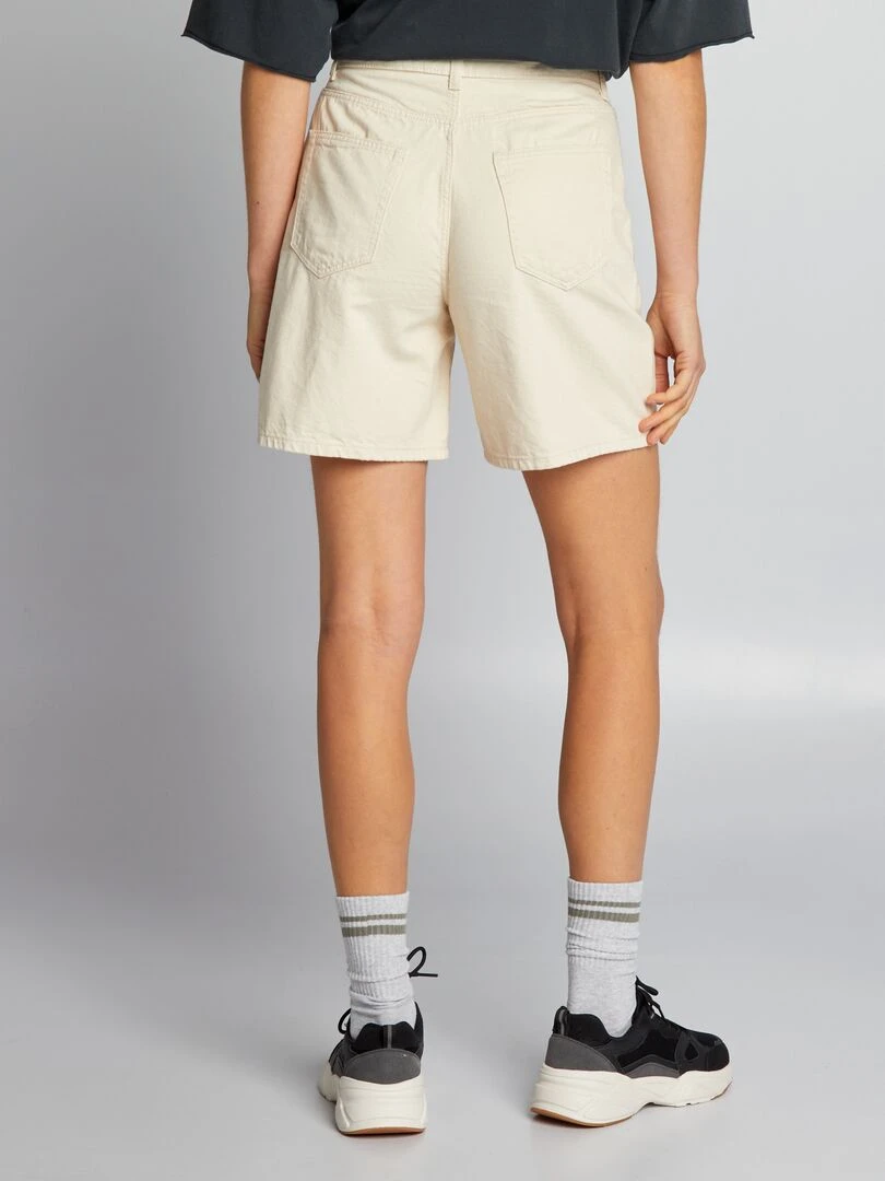 Short long en jean   Beige