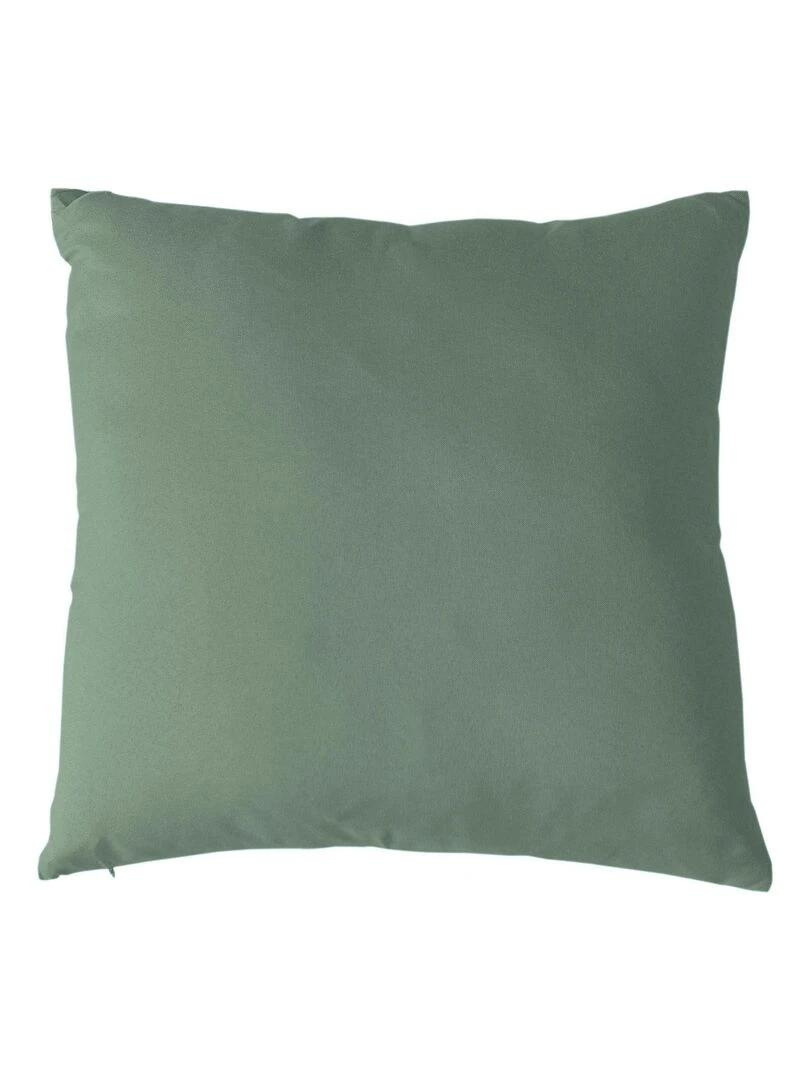 Coussin uni et déhoussable Vert