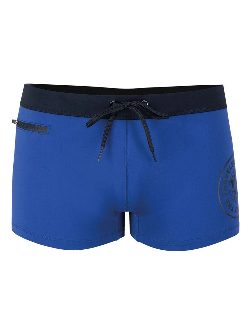 Boxer de bain homme Construction traveler Bleu