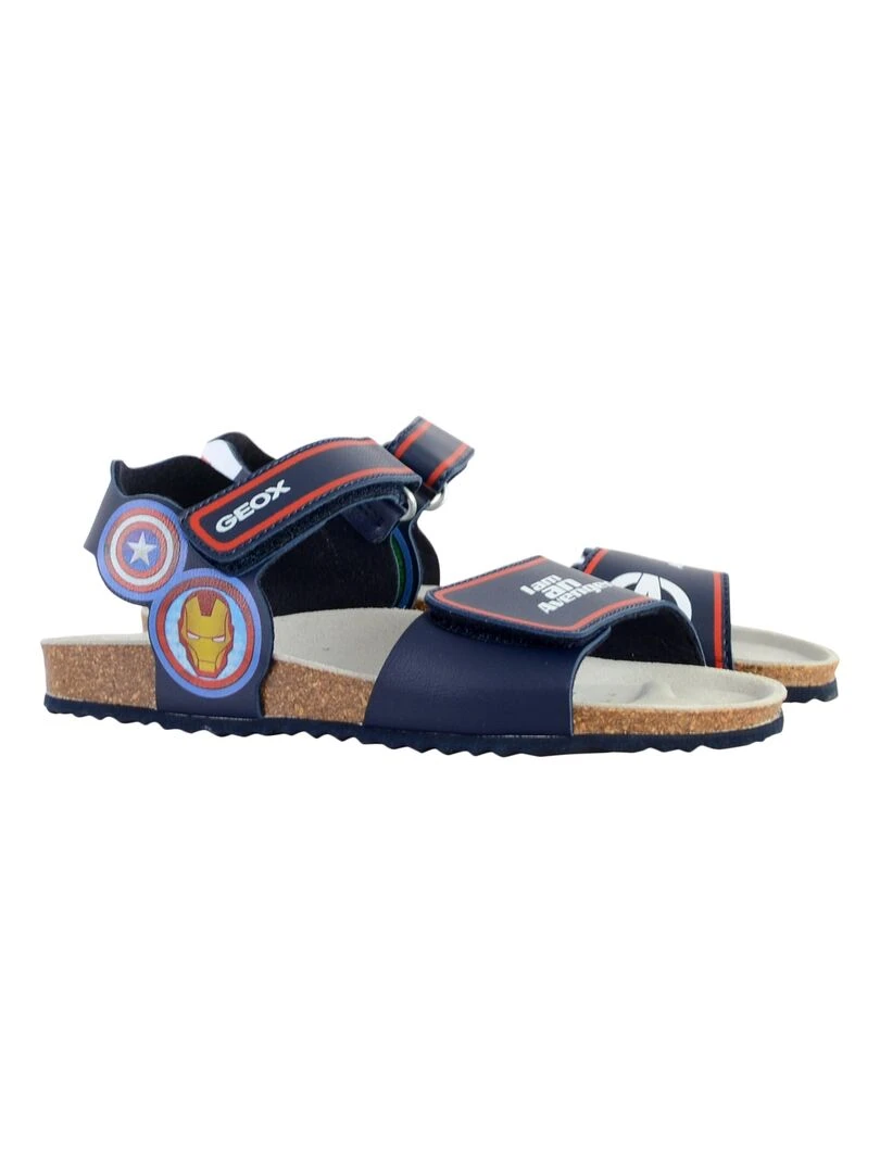 Sandale à Scratch Geox Enfant Ghita   Bleu