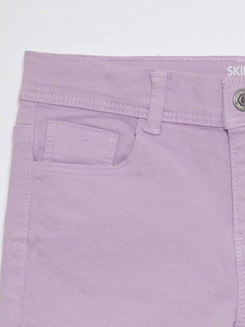 Pantacourt skinny à taille haute   VIOLET