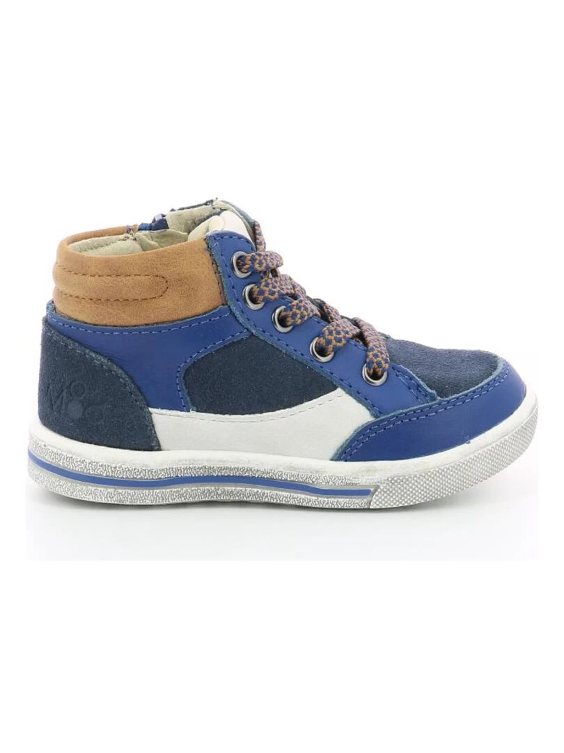 Sneakers hautes Cuir Stanis Bleu