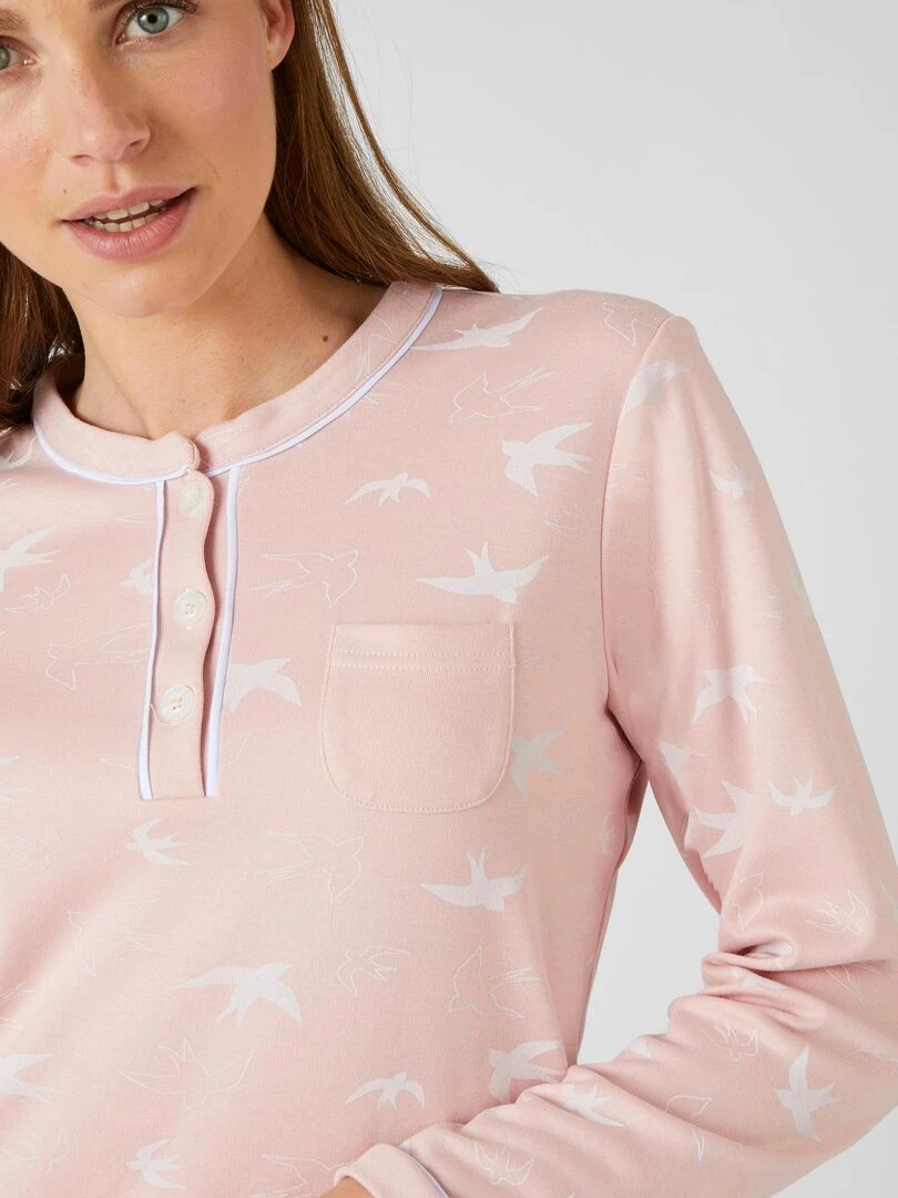 Pyjama interlock Thermolactyl Damart Rose