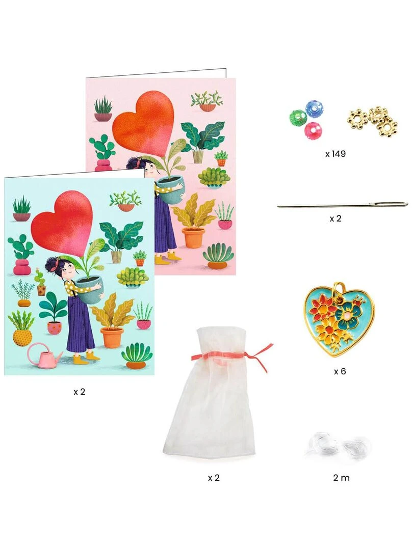 Kit créatif bijoux : Enfilage Cœur   N/A