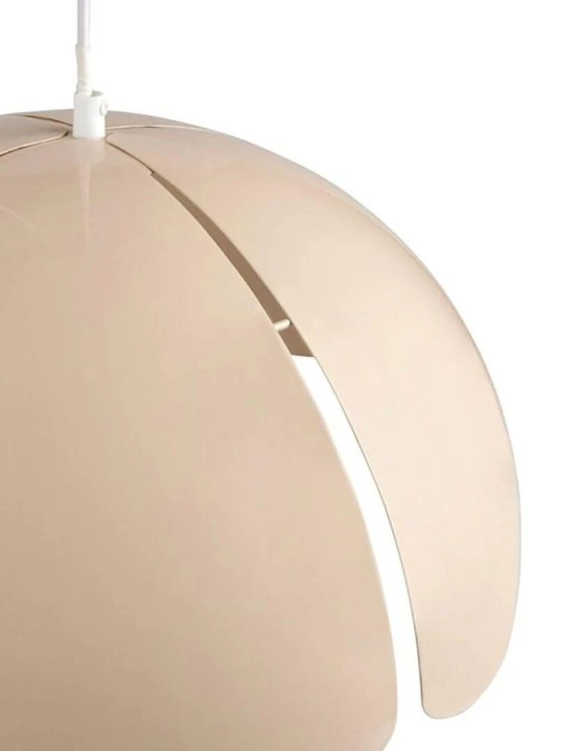 Suspension métal Lys beige blanche Beige