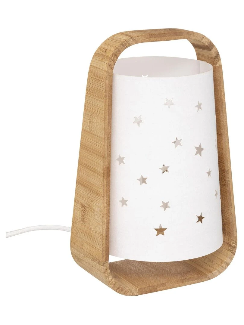 Lampe étoiles ajourées Blanc