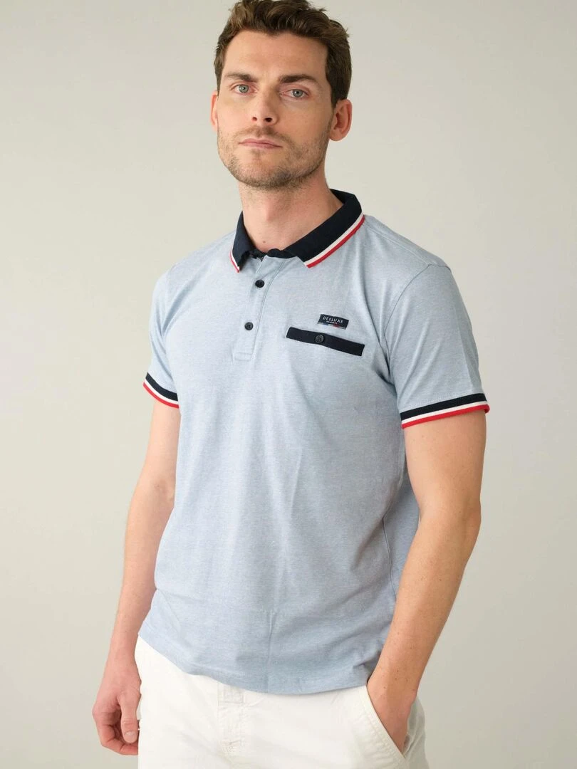 Polo en jersey pour homme 'Deeluxe'   Bleu