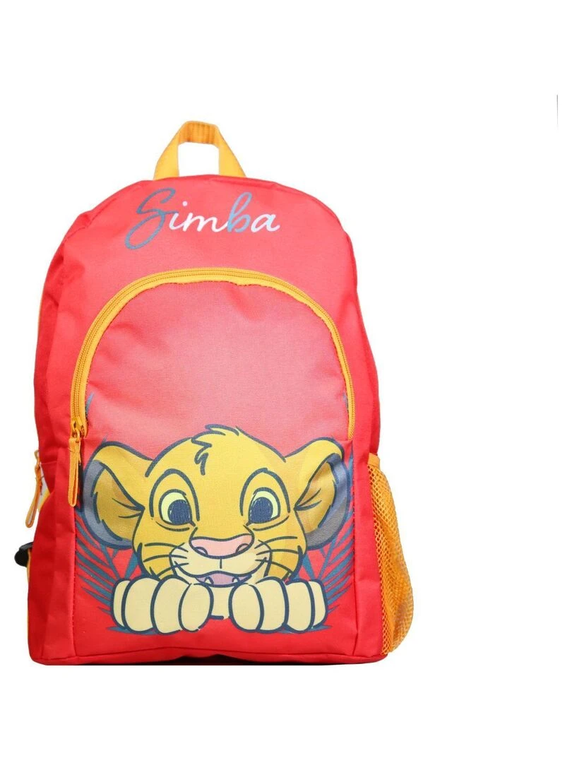 Sac à dos 37 cm avec poche Disney Le Roi Lion Simba Rouge Bagtrotter Rouge