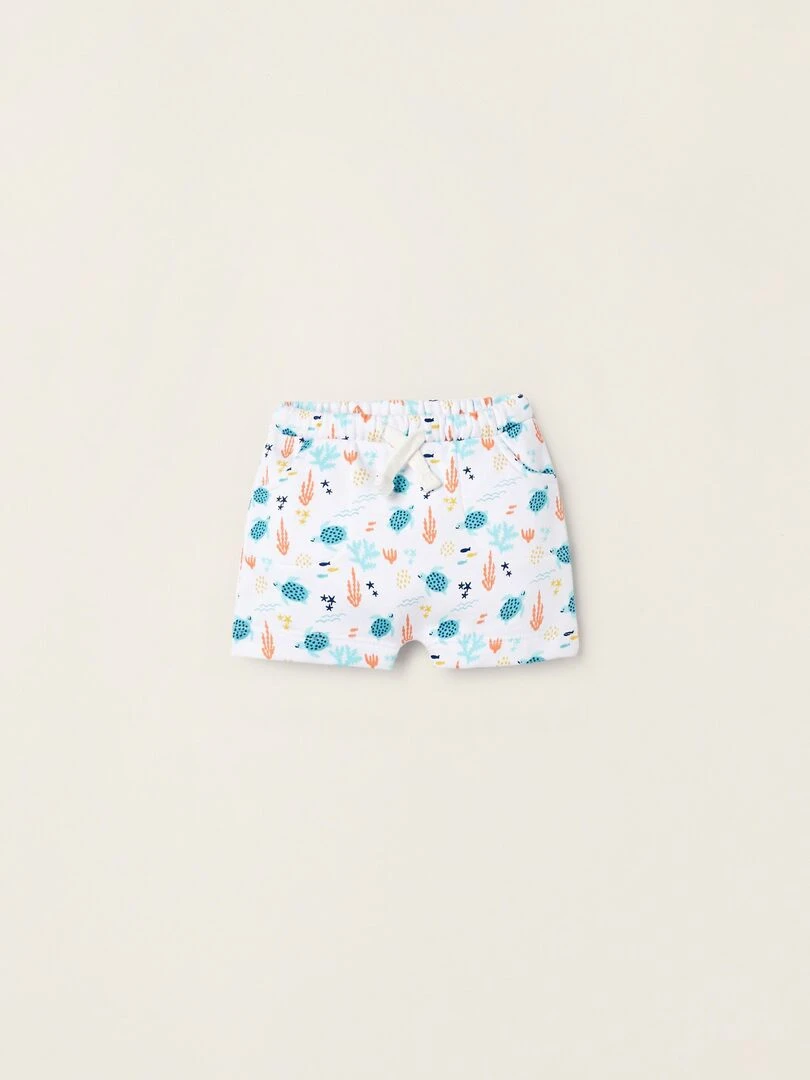 Shorts avec motif pour nouveau né 'Ocean' NATURE TAKEOVER Blanc