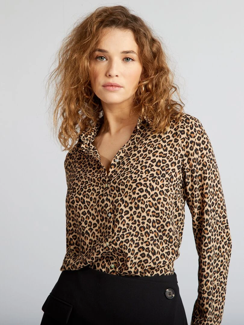 Chemise fluide Léopard
