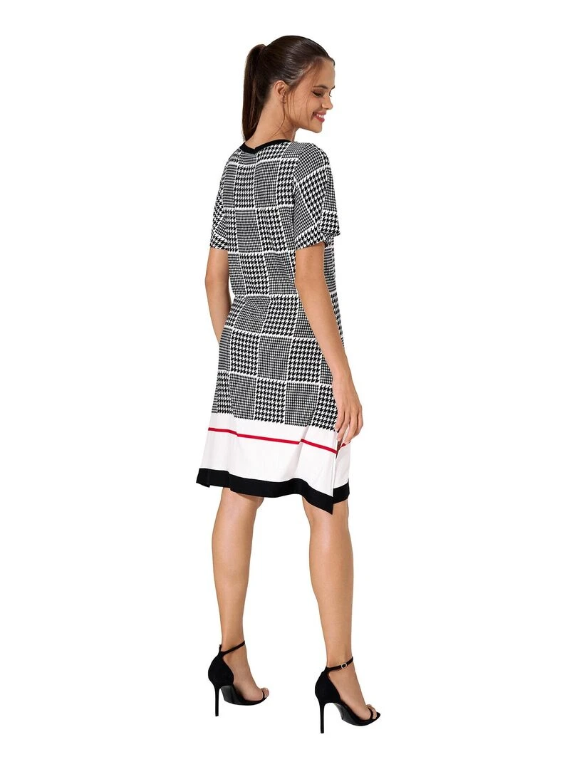 Robe estivale manches courtes Quito   Noir