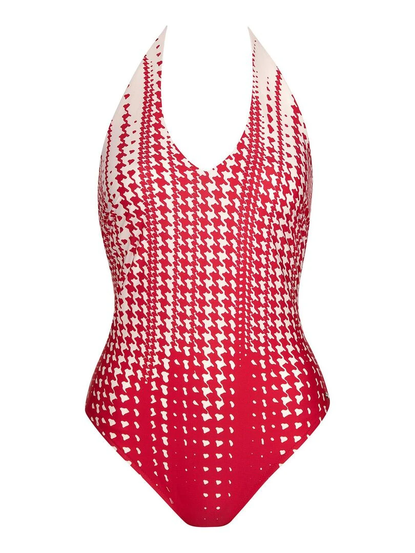 Maillot de bain une pièce dos nu sans armatures Quito   Rouge