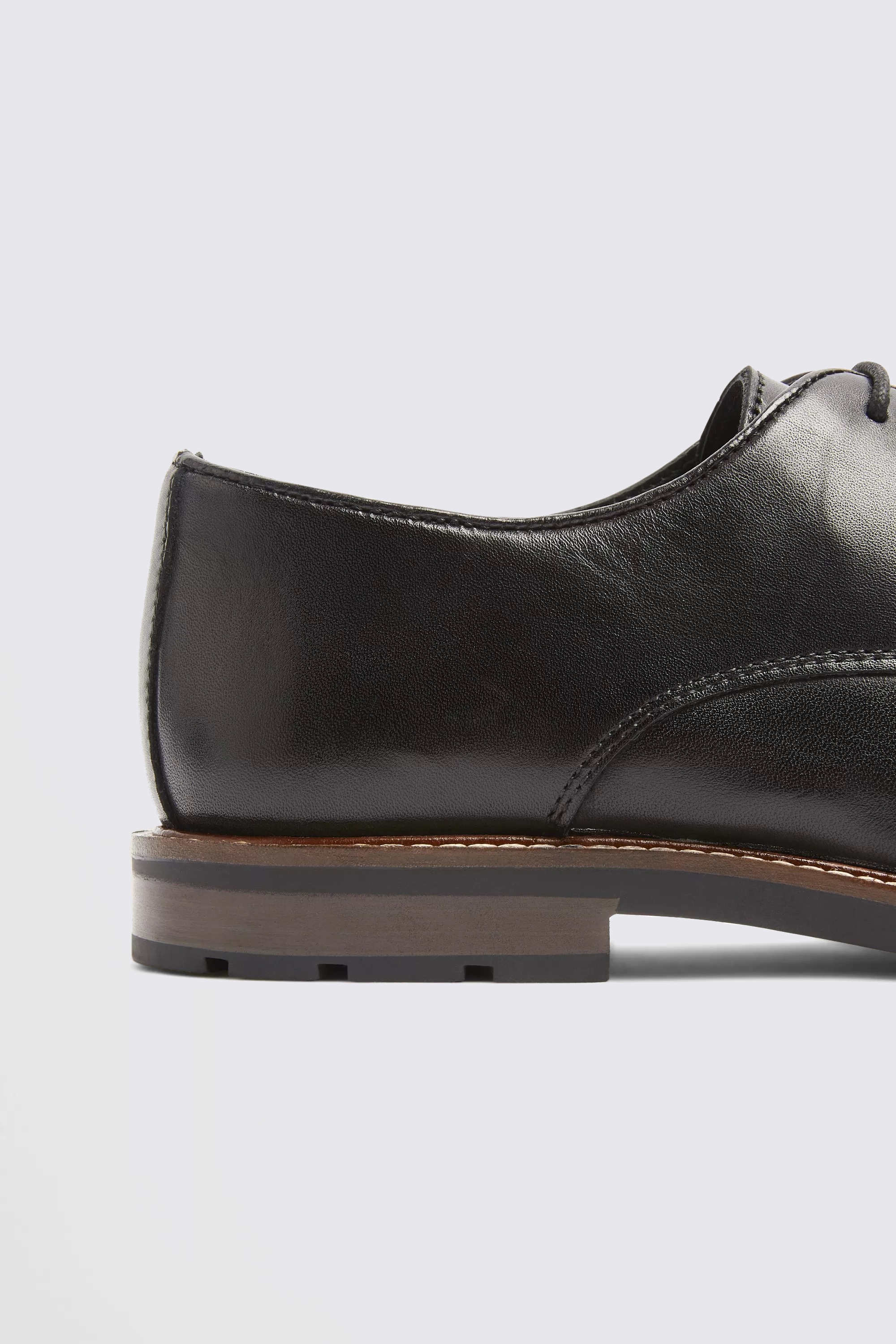 John White Carter Rogue Black Plain Derby Shoes   Buy Online at Moss