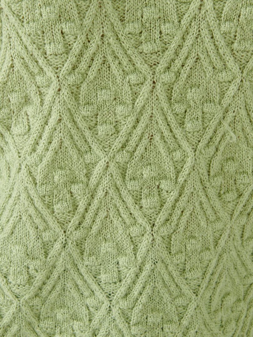 Pull col rond chaud   Damart   Vert