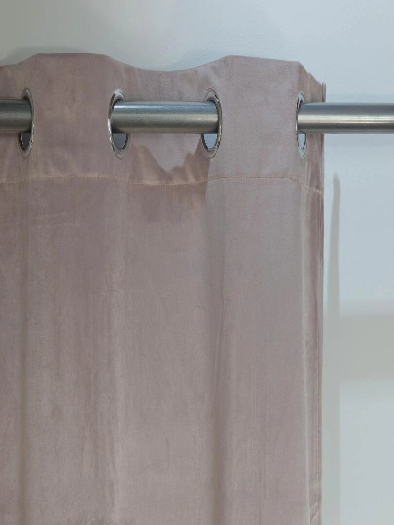 Rideau en velours occultant   Rose clair