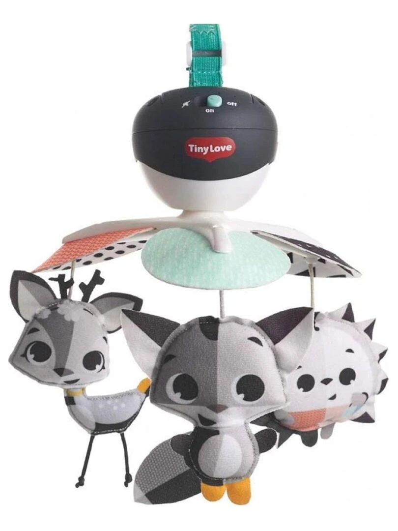 TINY LOVE Mobile de voyage 3 en1 – Magical Tales dès la naissance Black & White Multicolore