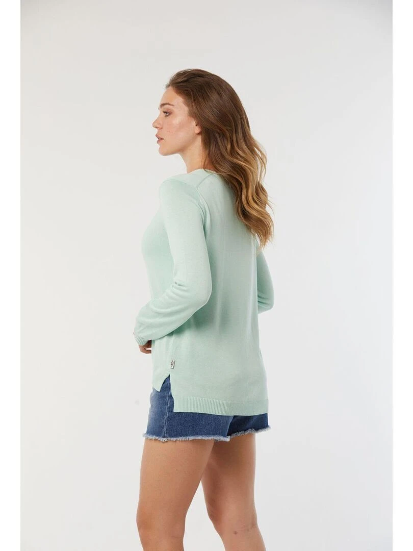 Lee Cooper   Pull manches longues viscose regular CLAIRA   Bleu