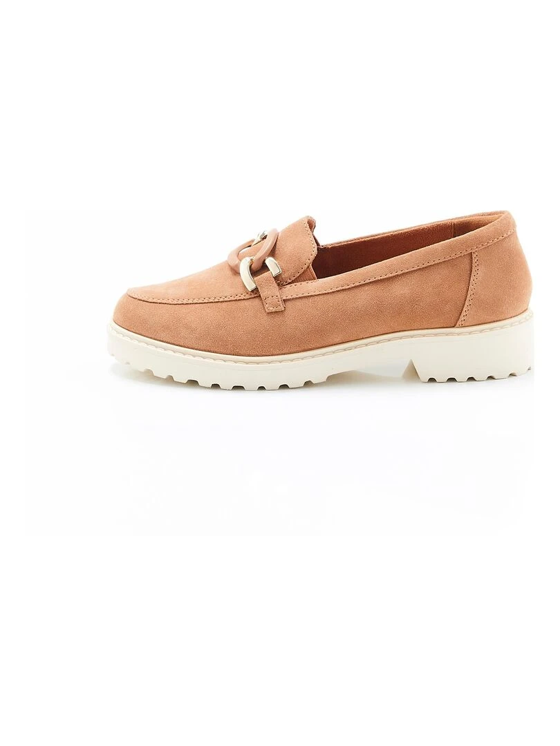 Mocassins crantés avec chaînette Amortyl Damart Camel