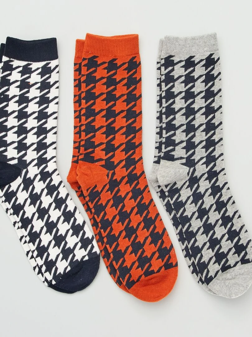 Lot de 3 paires de chaussettes Marron/gris