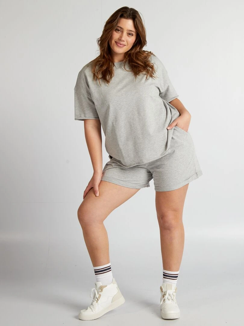 Short d'ensemble Gris