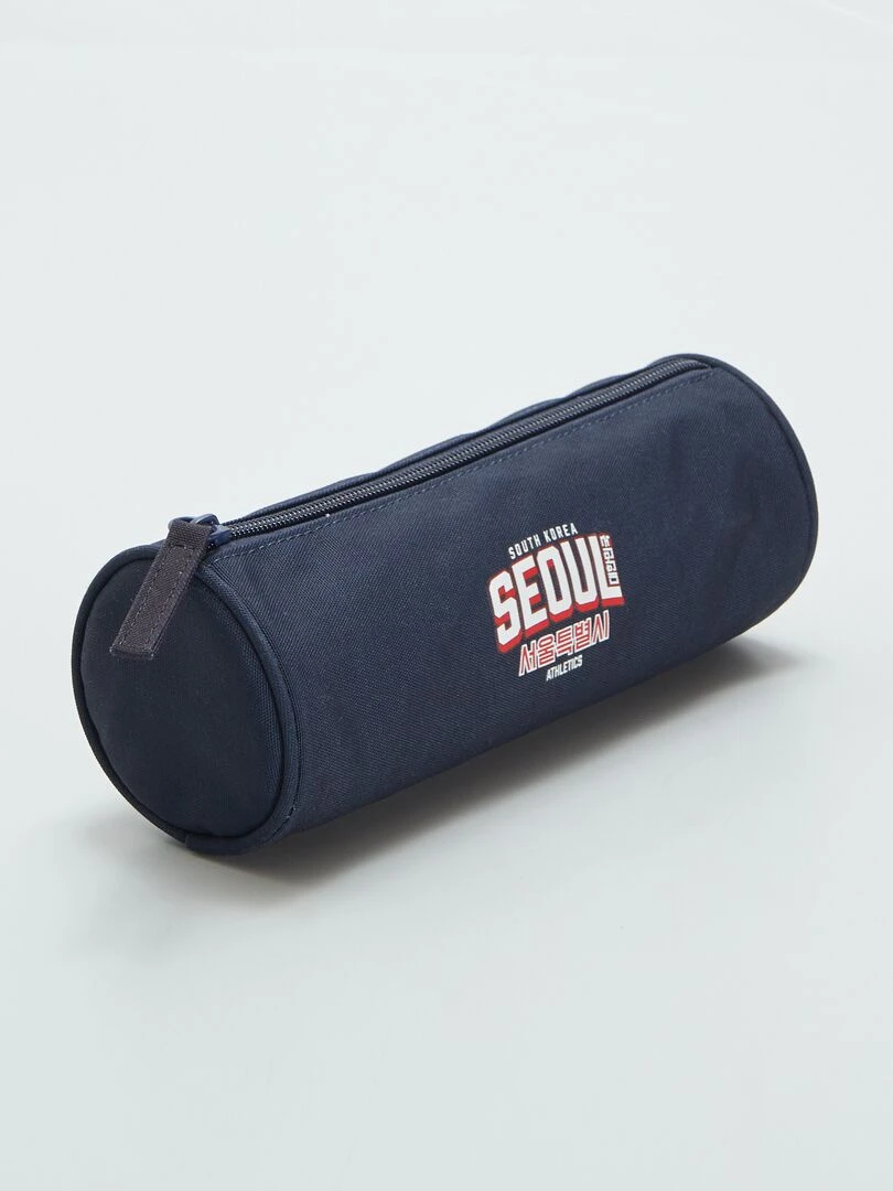 Trousse ronde Bleu