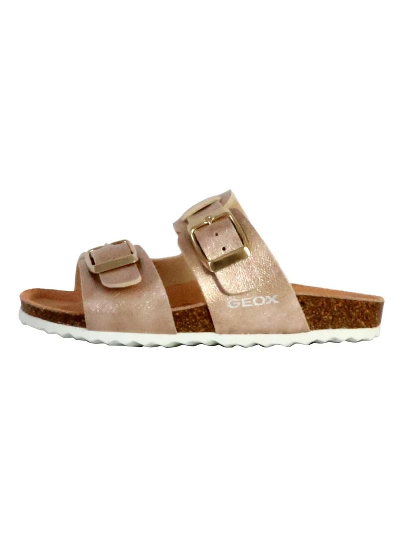 Sandales Cuir Enfant Geox Adriel Rose