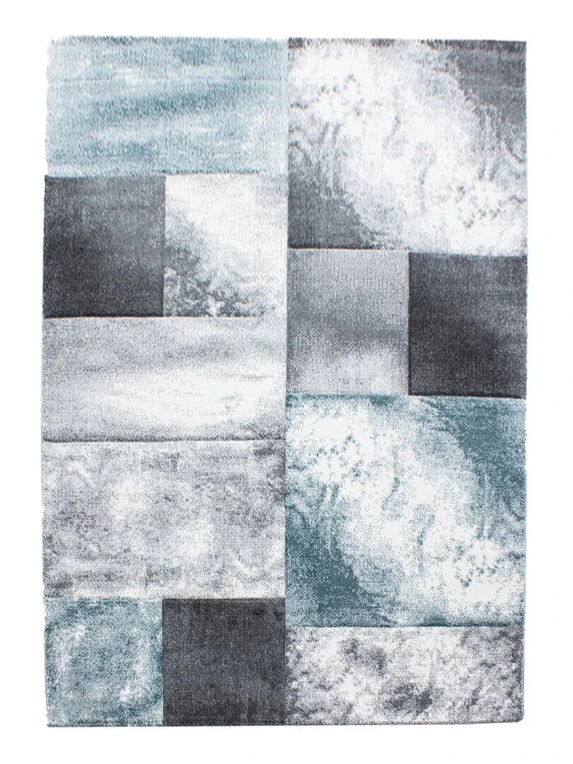 Tapis salon CARARELLI OEKO TEX® Bleu