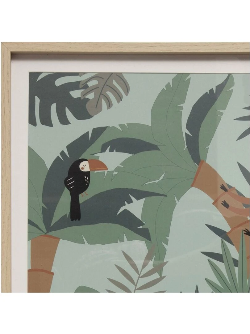 Tableau imprimé Jungle 40x50 cm Blanc