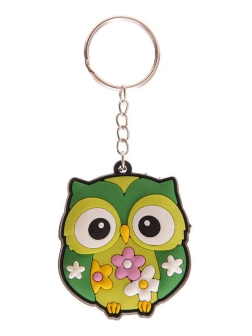 Porte clefs Chouette vert Vert
