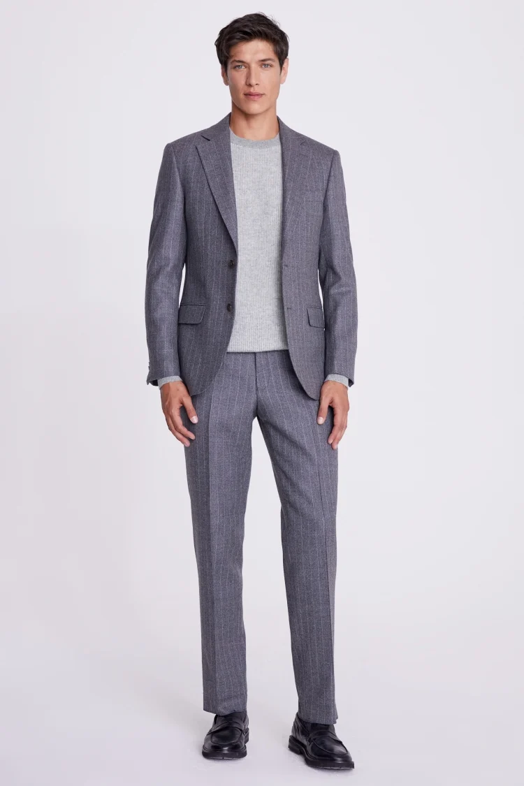 Light Grey Cashmere Crew Neck Jumper Buy Online at Moss