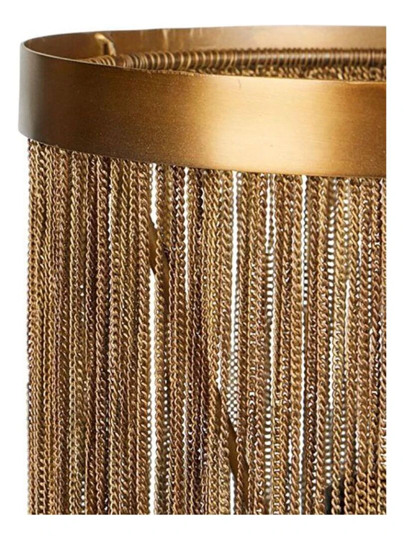 Lampe métal bronze Daya   Jaune