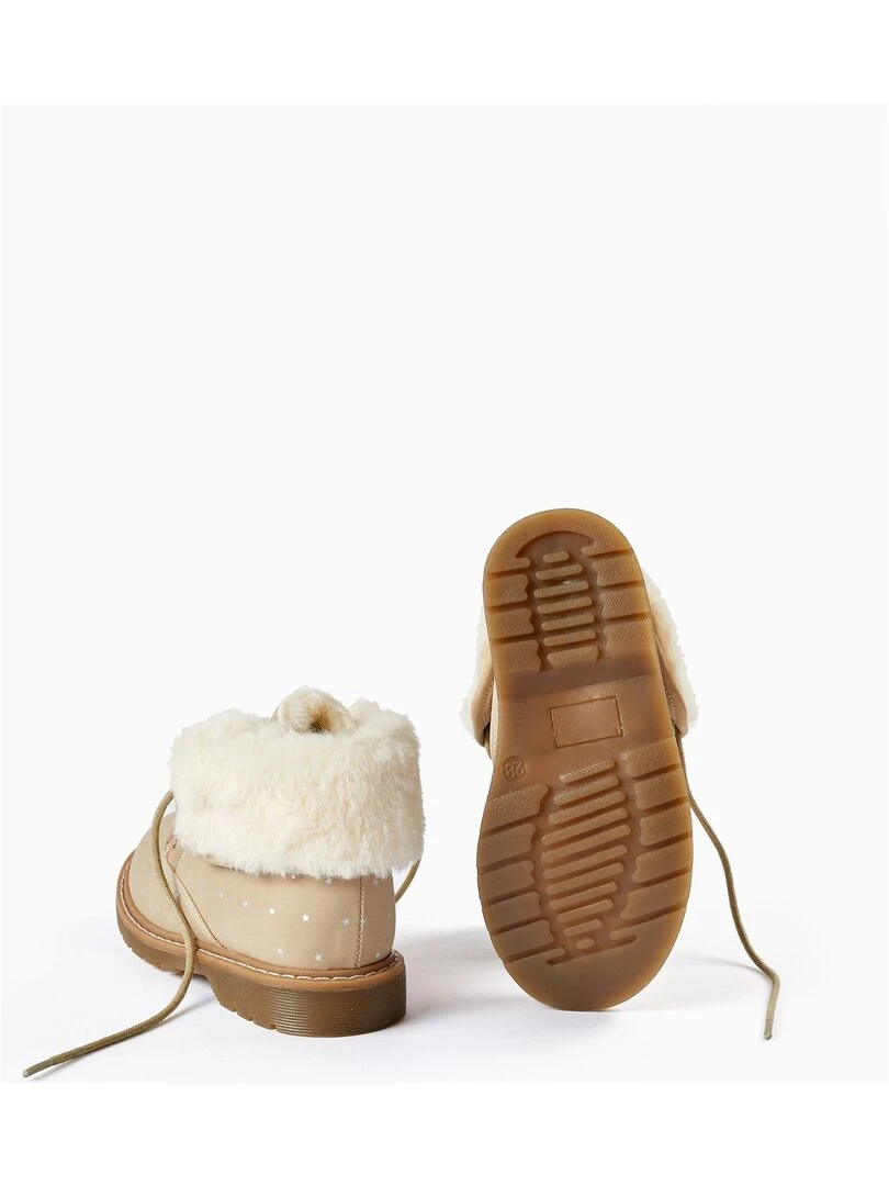 Bottes avec doublure en fourrure pour fille 'Étoiles'   NORTHERN CALLING   Blanc