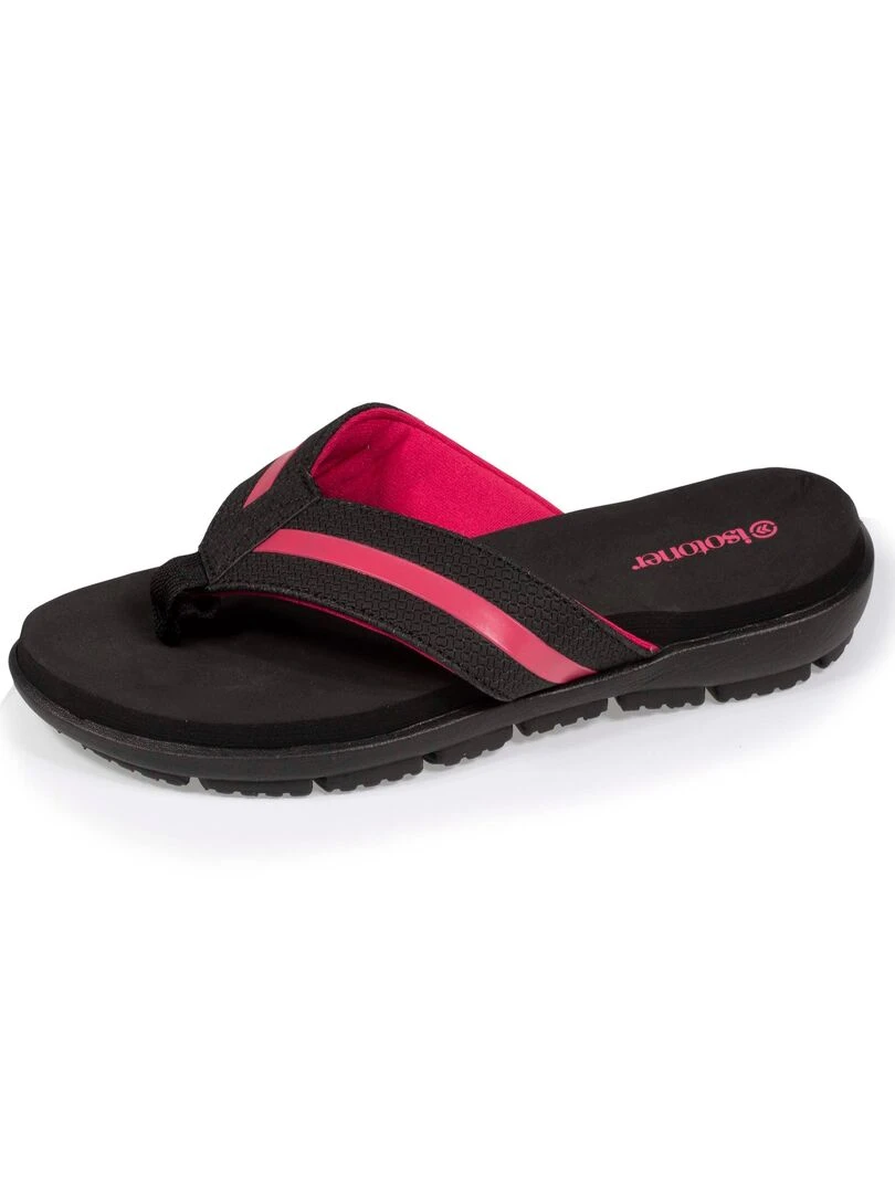 Tongs Femme sport confort noir Noir