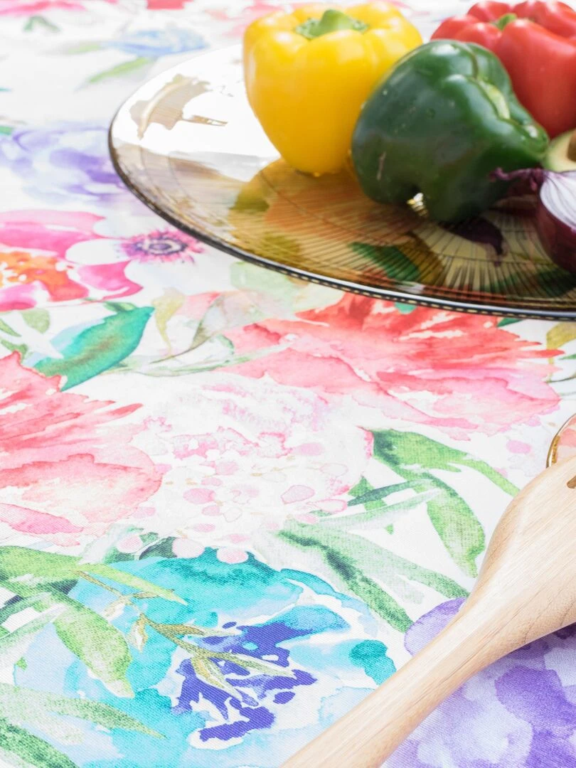 Nappe Pink bloom "Happyfriday"   Blanc