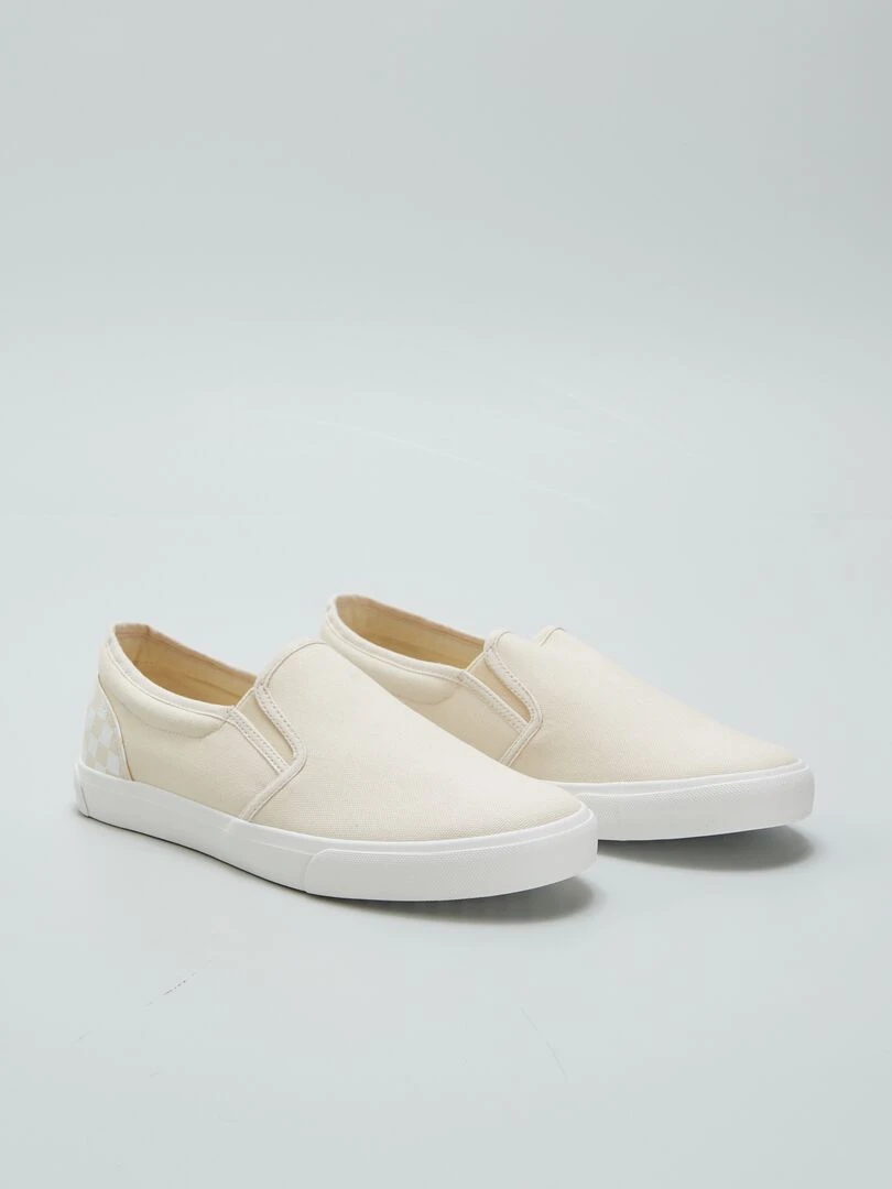 Baskets type 'slip on' Beige