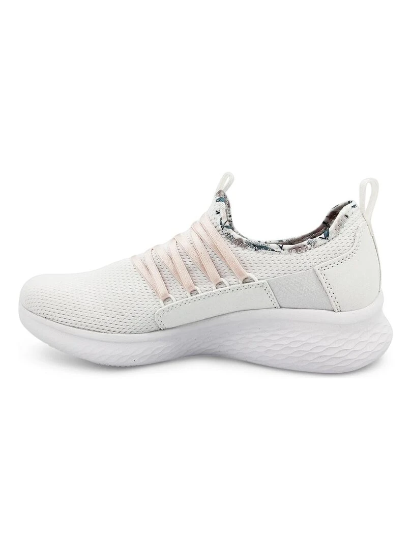 Baskets SKECH LITE PRO   FLOURISHING STEPS   Blanc