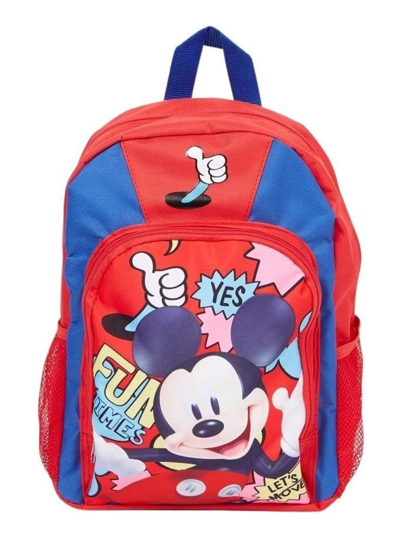 Disney Sac garçon imprimé Mickey 35x27x10 cm Rouge