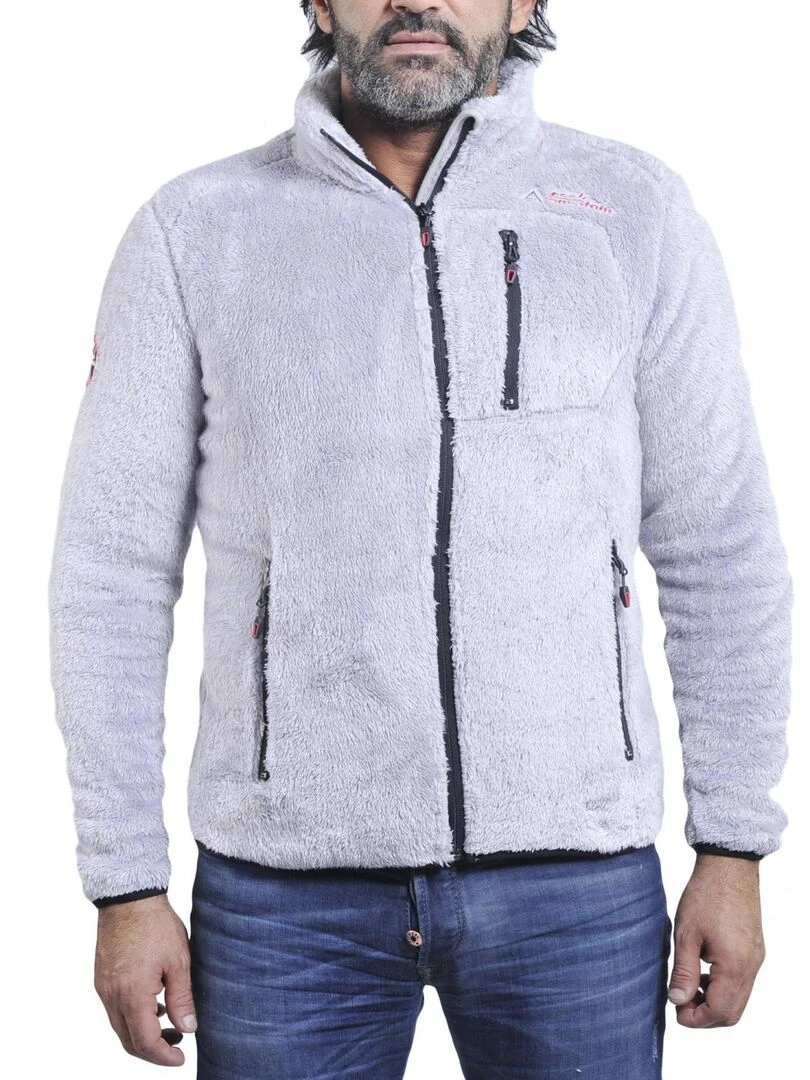 Blouson polaire homme CARIAN PEAK MOUNTAIN Gris