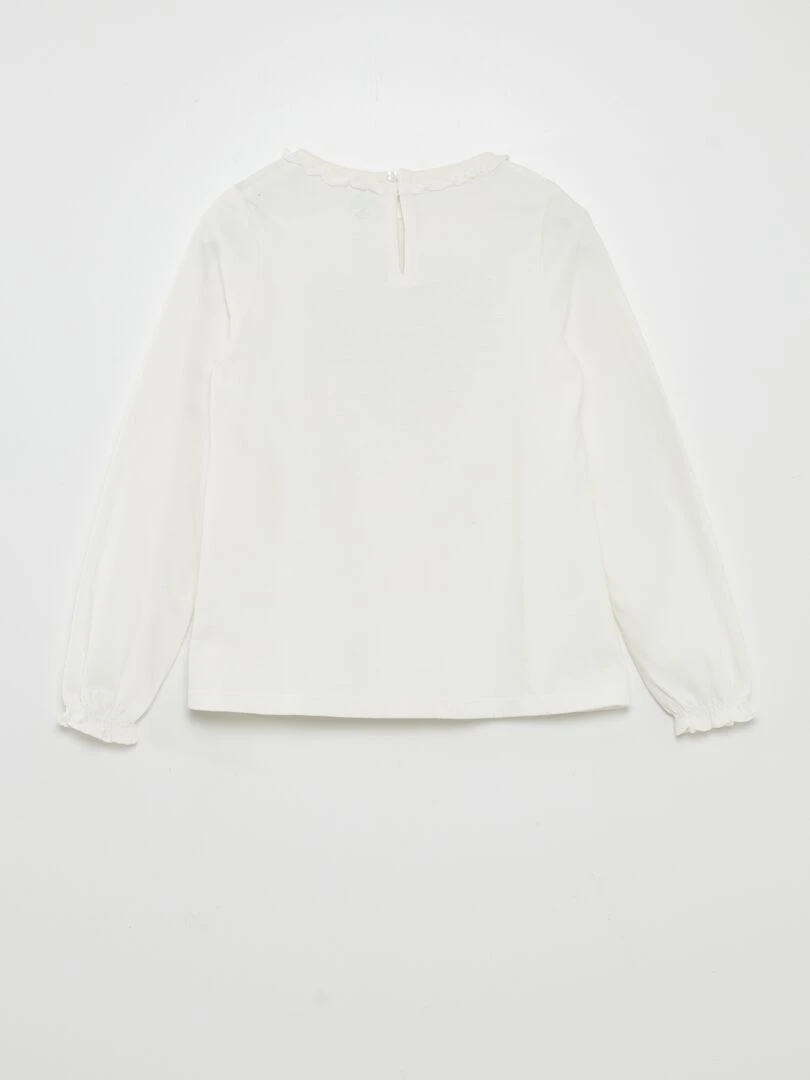 T shirt 'La reine des neiges'   Blanc